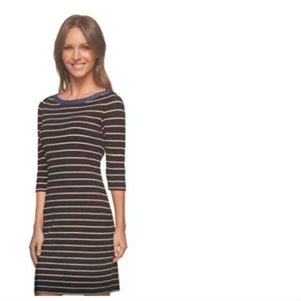 Tommy Hilfiger Ladies Nautical 3/4 Jersey Dress - Picture 1 of 3